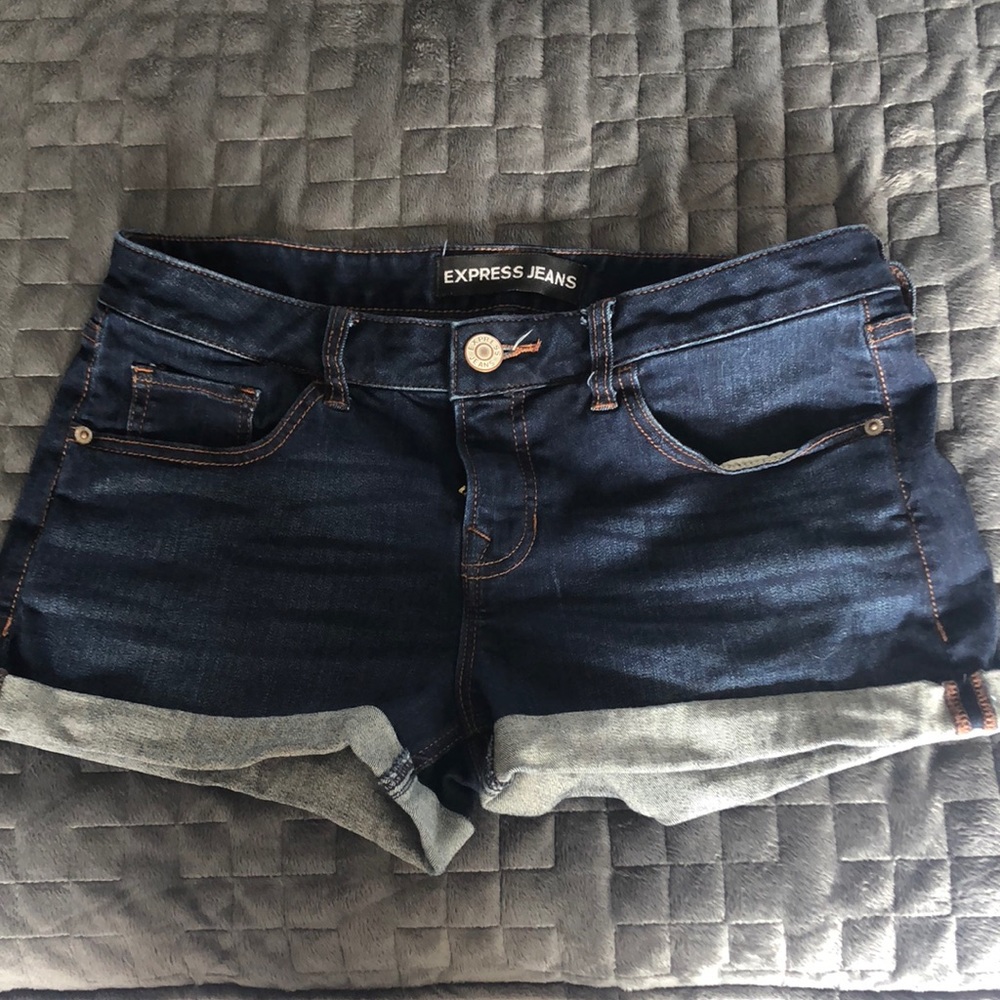 Express denim shorts